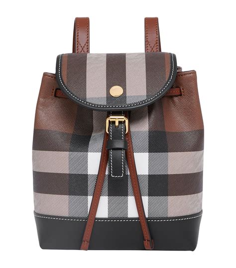 burberry leather backpack.